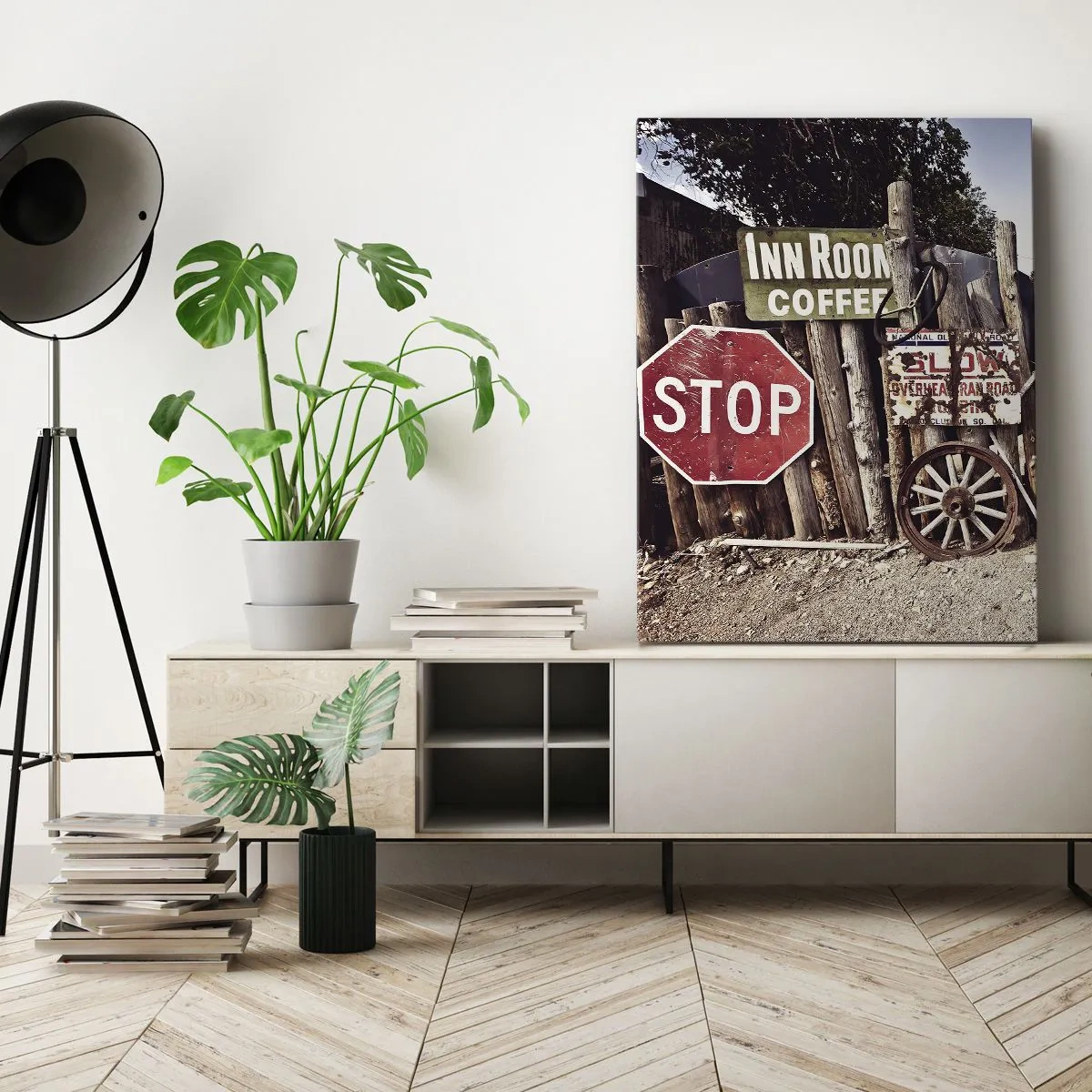 Schilderen op canvas - En de tijd is gestopt - 50x70 cm