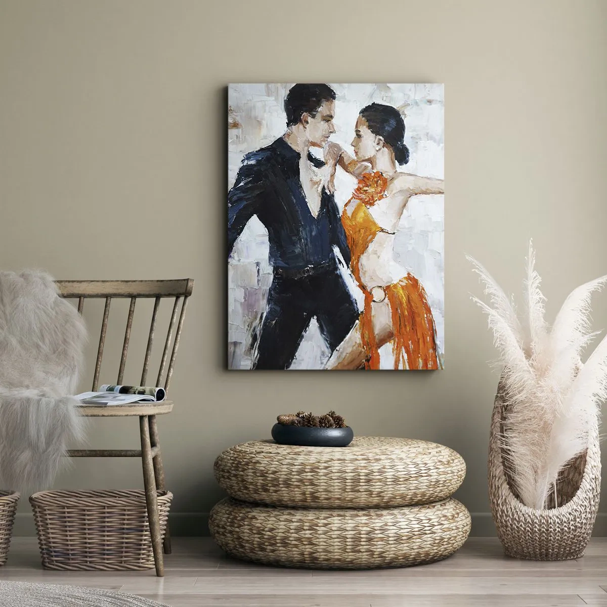 Schilderen op canvas - Dirty dancing - 55x100 cm