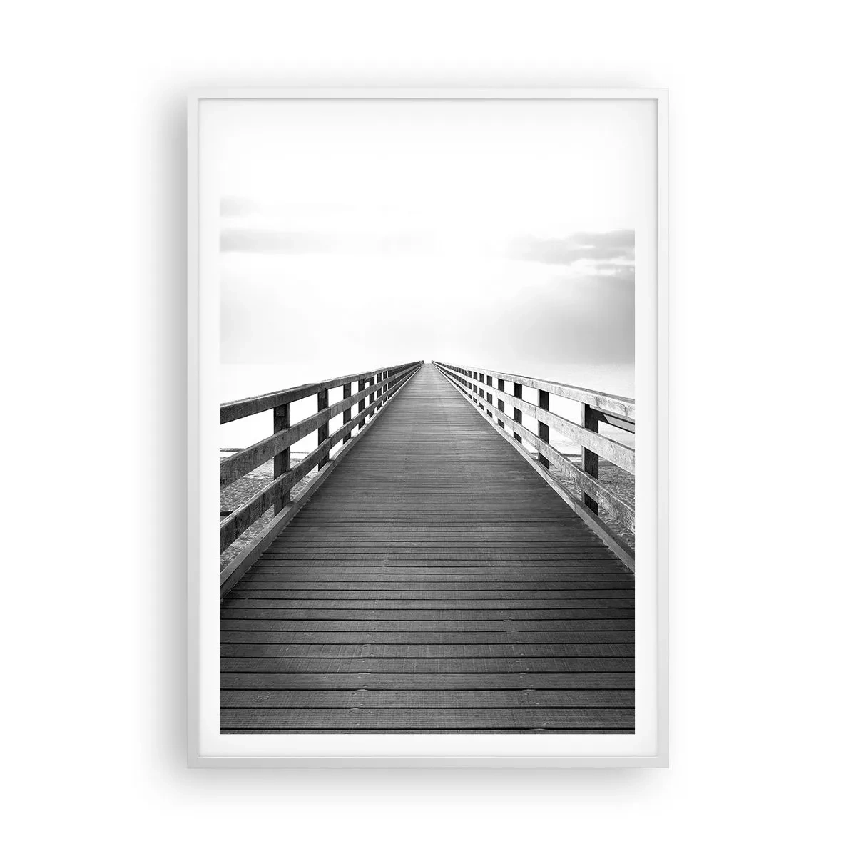 Poster in een witte lijst - In de verte ... - 70x100 cm