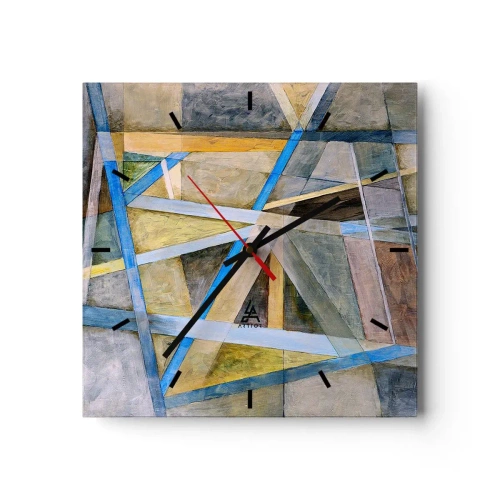 Wandklok - Klok - Recht of diagonaal? - 40x40 cm