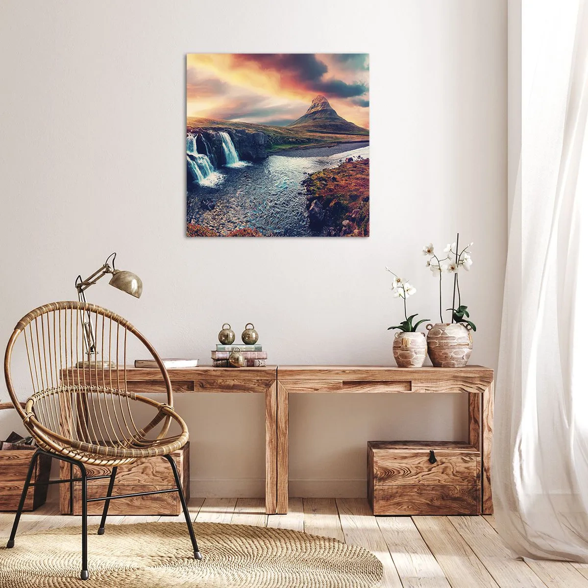 Schilderen op canvas - In de majesteit van de natuur - 60x60 cm