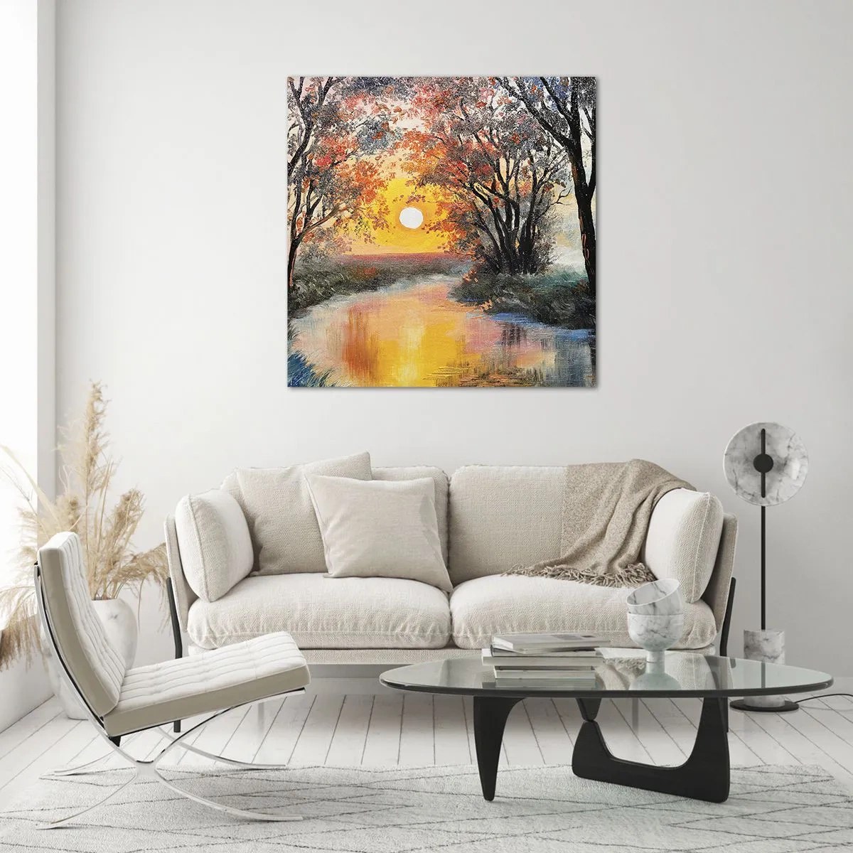 Schilderen op glas - Herfst vibes - 30x30 cm
