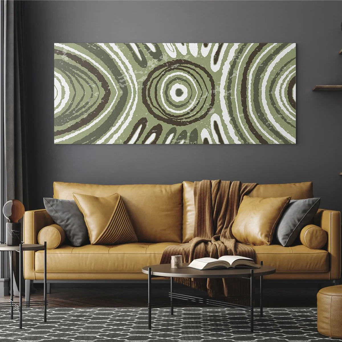 Schilderen op glas - Een explosie van emoties - 160x50 cm