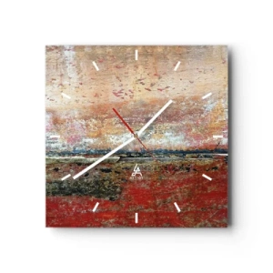 Wandklok - Klok - Wellicht is het de zee - 30x30 cm