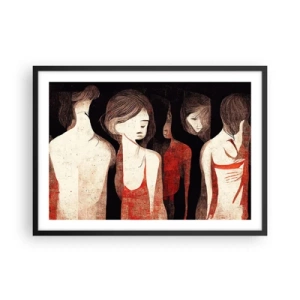 Poster in een zwarte lijst - Madonna's van duisternis - 70x50 cm