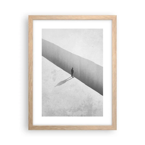 Een poster in een licht eiken lijst - Een duidelijk doel - 30x40 cm