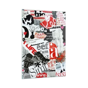 Schilderen op glas - Hipster-collage - 50x70 cm