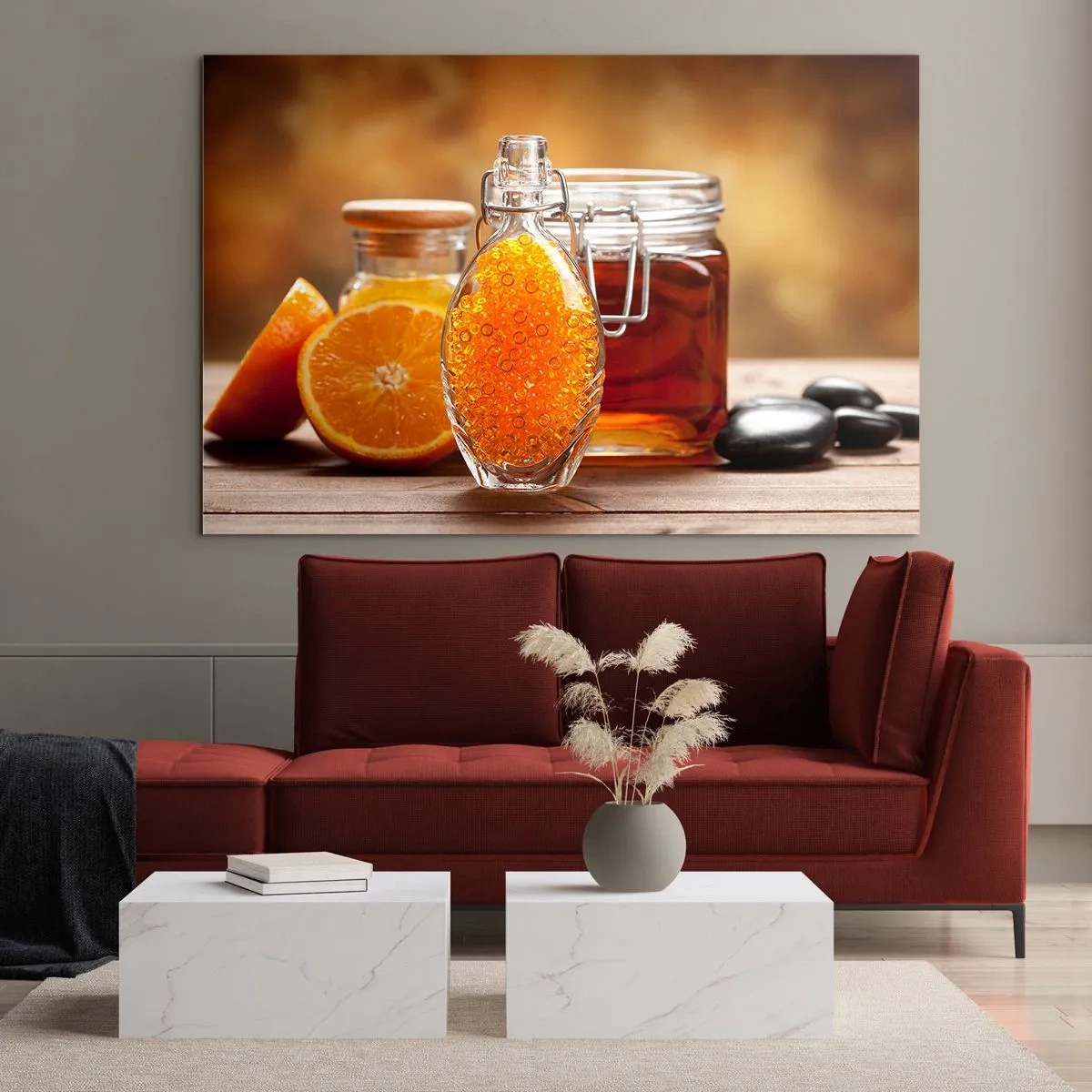 Schilderen op glas - Zonnige smaken en aroma's - 120x80 cm
