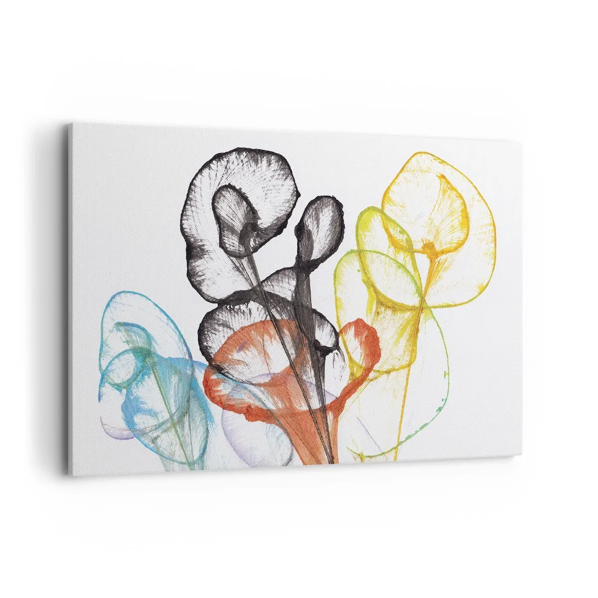 Schilderen op canvas - Bloemen met een ziel - 120x80 cm