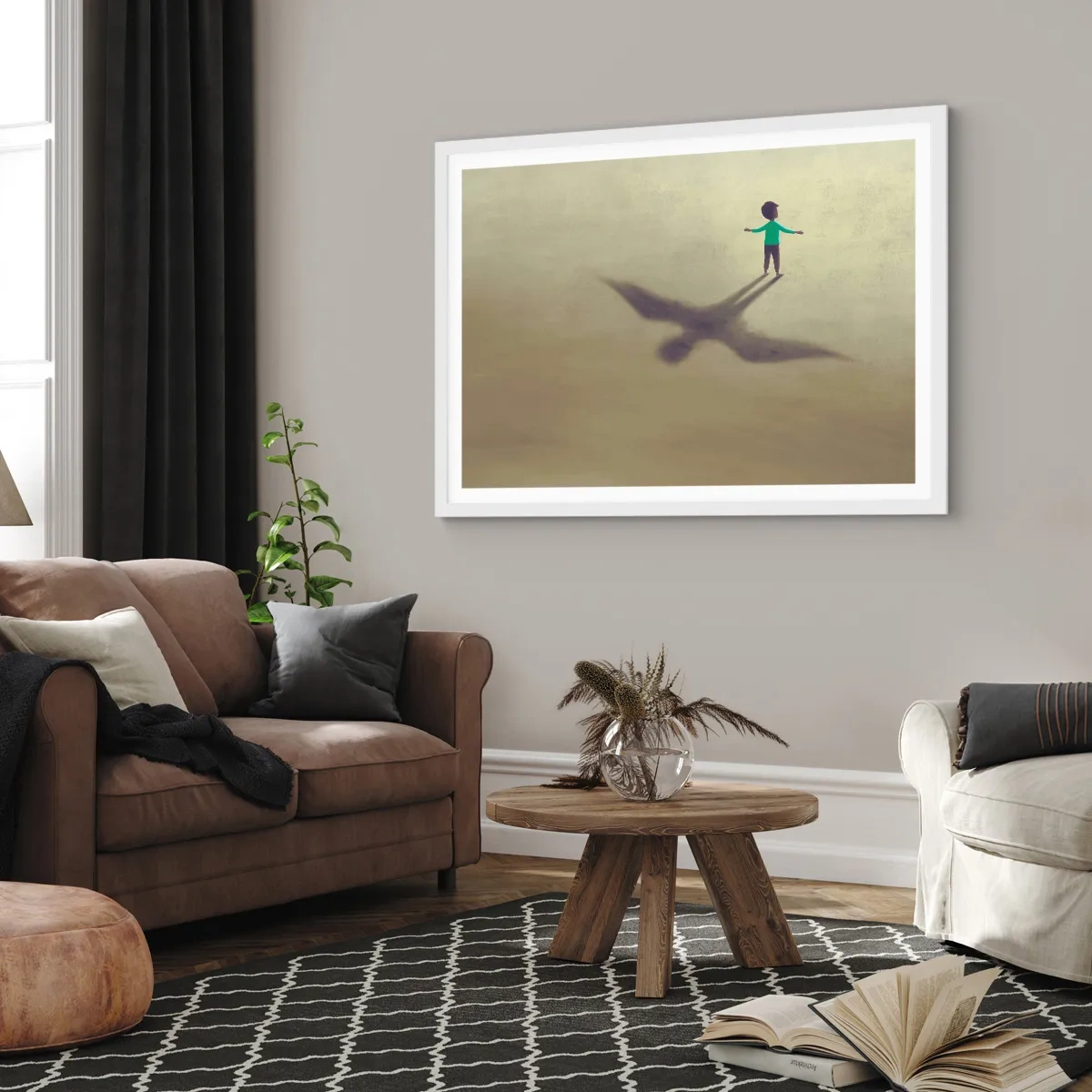 Poster in een witte lijst - De held van de toekomst - 50x40 cm