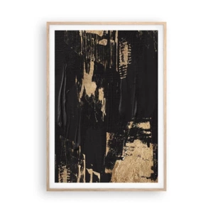 Een poster in een licht eiken lijst - Spoor van aanraking - 70x100 cm