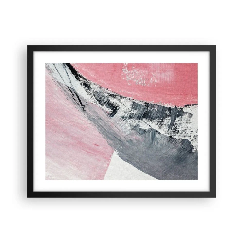 Poster in een zwarte lijst - Bijpassende compositie - 50x40 cm
