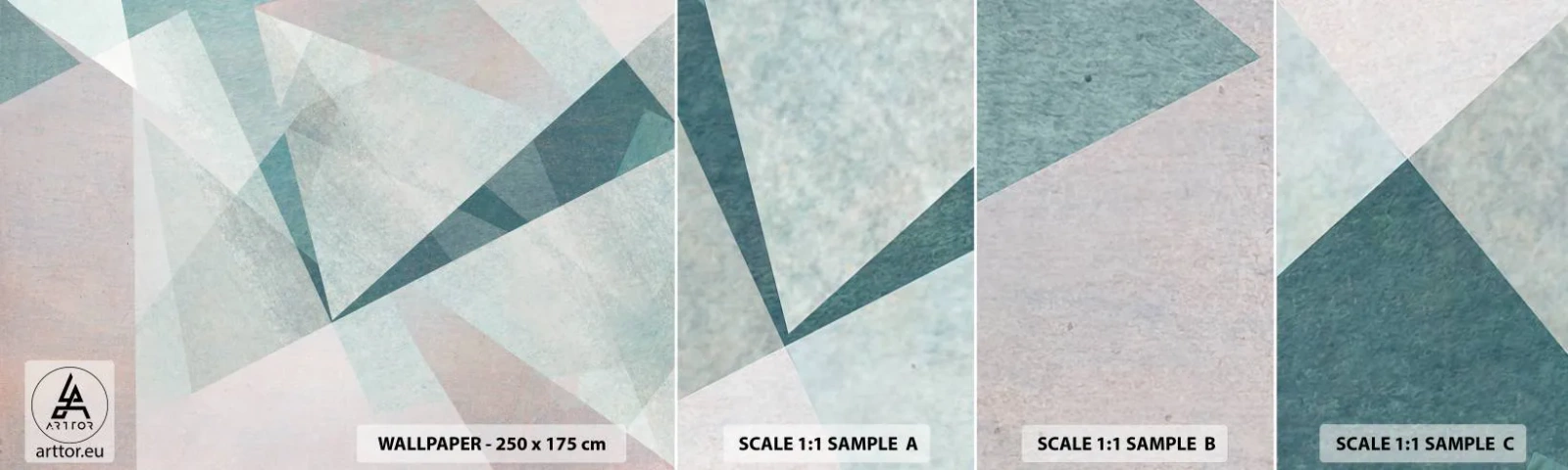 Fotobehang Monster Zelfklevend Deluxe Sticker - Makkelijk maar dynamisch - Abstractie, Deel, Modern patroon - 100x30 cm