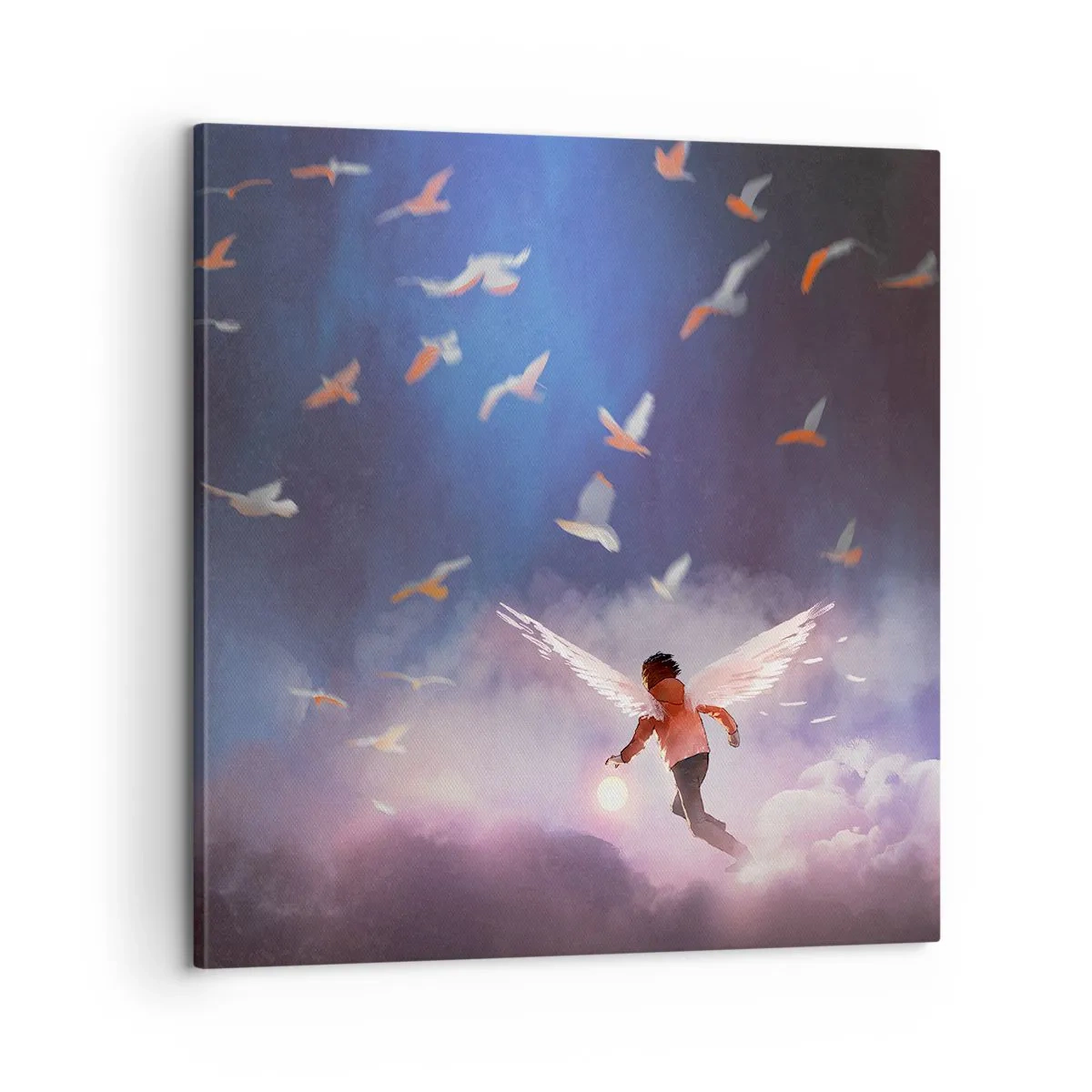 Schilderen op canvas - Je hebt verbeeldingskracht en moed nodig - 60x60 cm