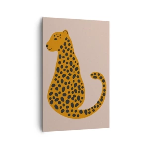 Schilderen op canvas - Luipaardprint is een modieus print - 80x120 cm