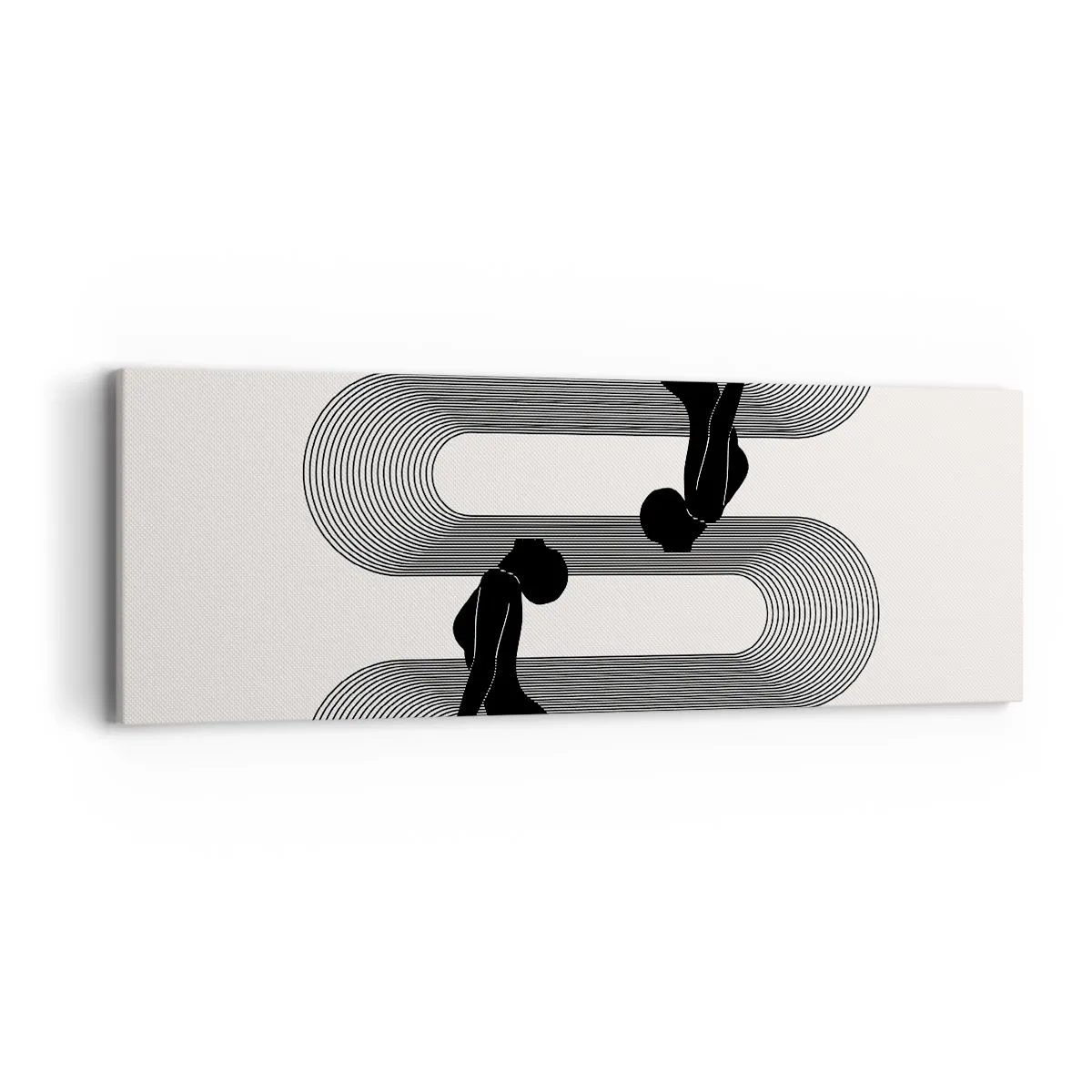 Schilderen op canvas - Sensuele symmetrie - 90x30 cm