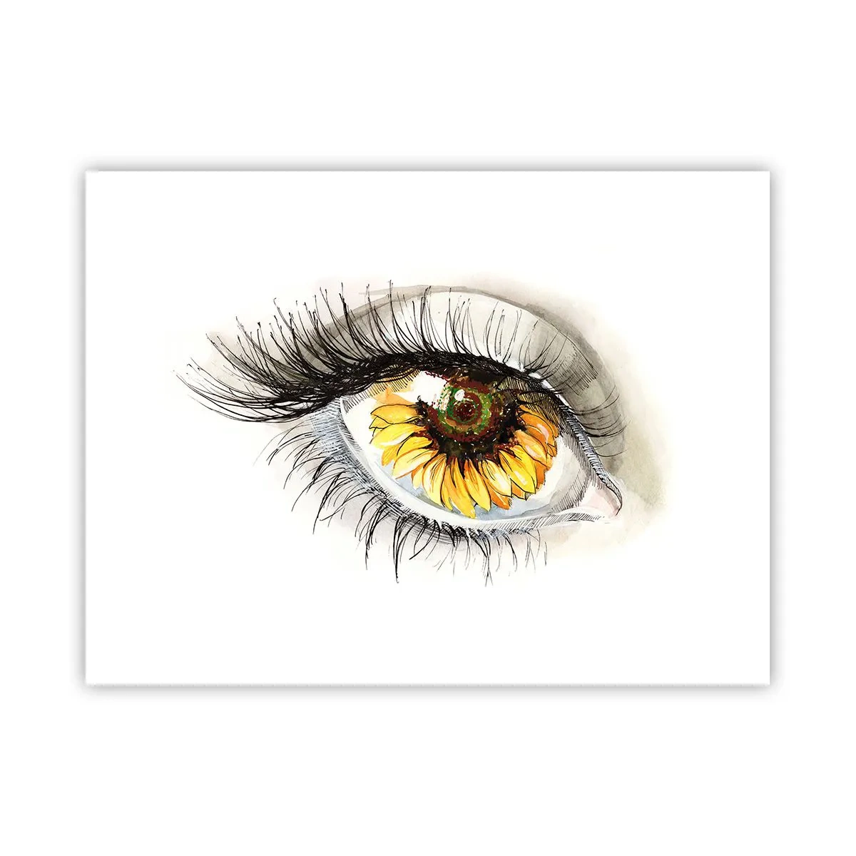 Poster - Een look zo warm als de zomer - 40x30 cm