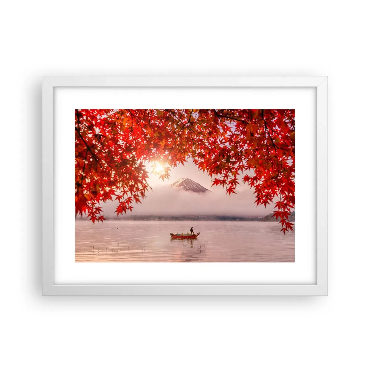 Poster in een witte lijst - In het Japanse klimaat - 40x30 cm