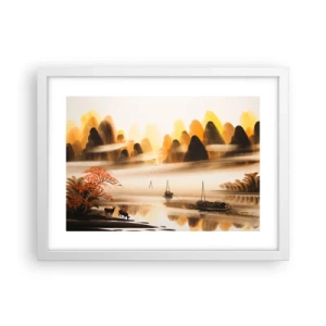 Poster in een witte lijst - Verder dan het Verre Oosten - 40x30 cm