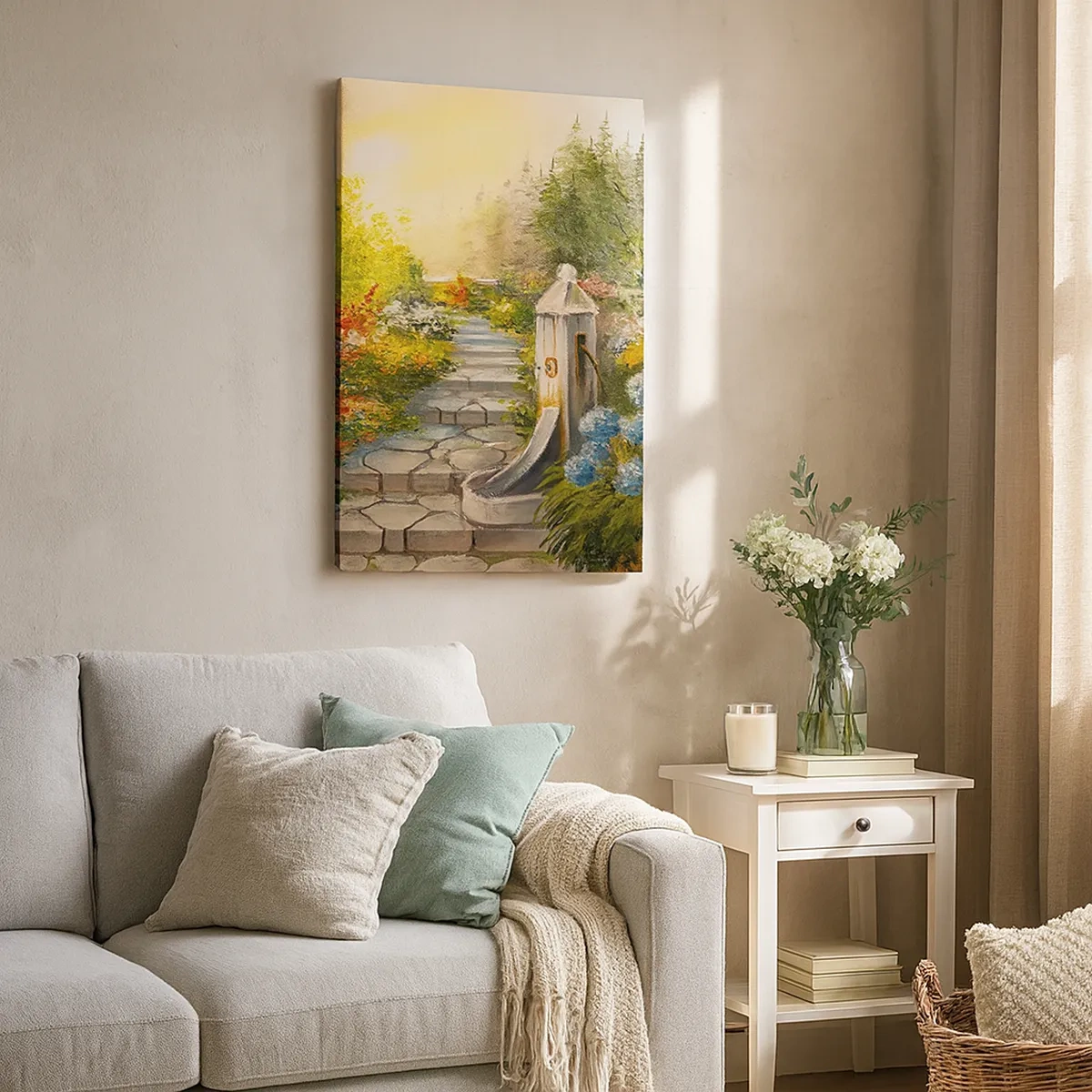 Schilderen op canvas - In volle bloei - 50x70 cm