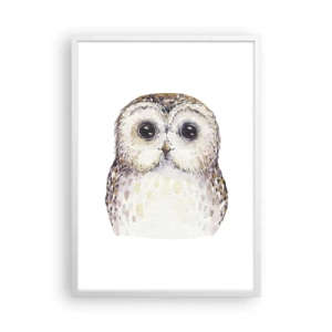 Poster in een witte lijst - Kijk in mijn ogen - 50x70 cm