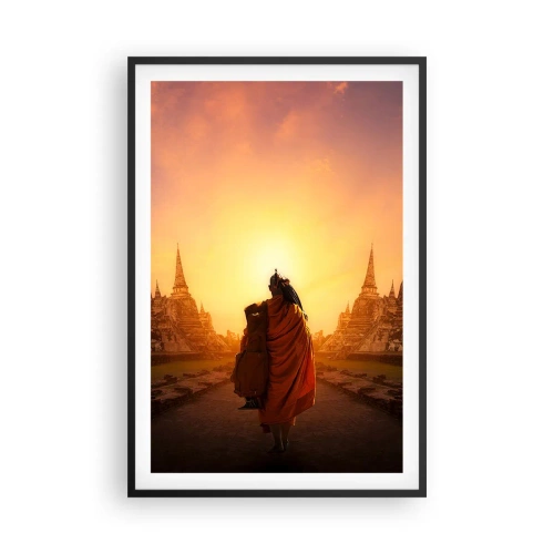 Poster in een zwarte lijst - In vrede voor de eeuwigheid - 61x91 cm