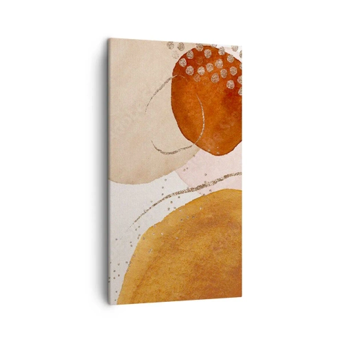 Schilderen op canvas - Rondheid en beweging - 45x80 cm