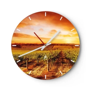 Wandklok - Klok - Licht fruitig met een vleugje zonneschijn - 40x40 cm