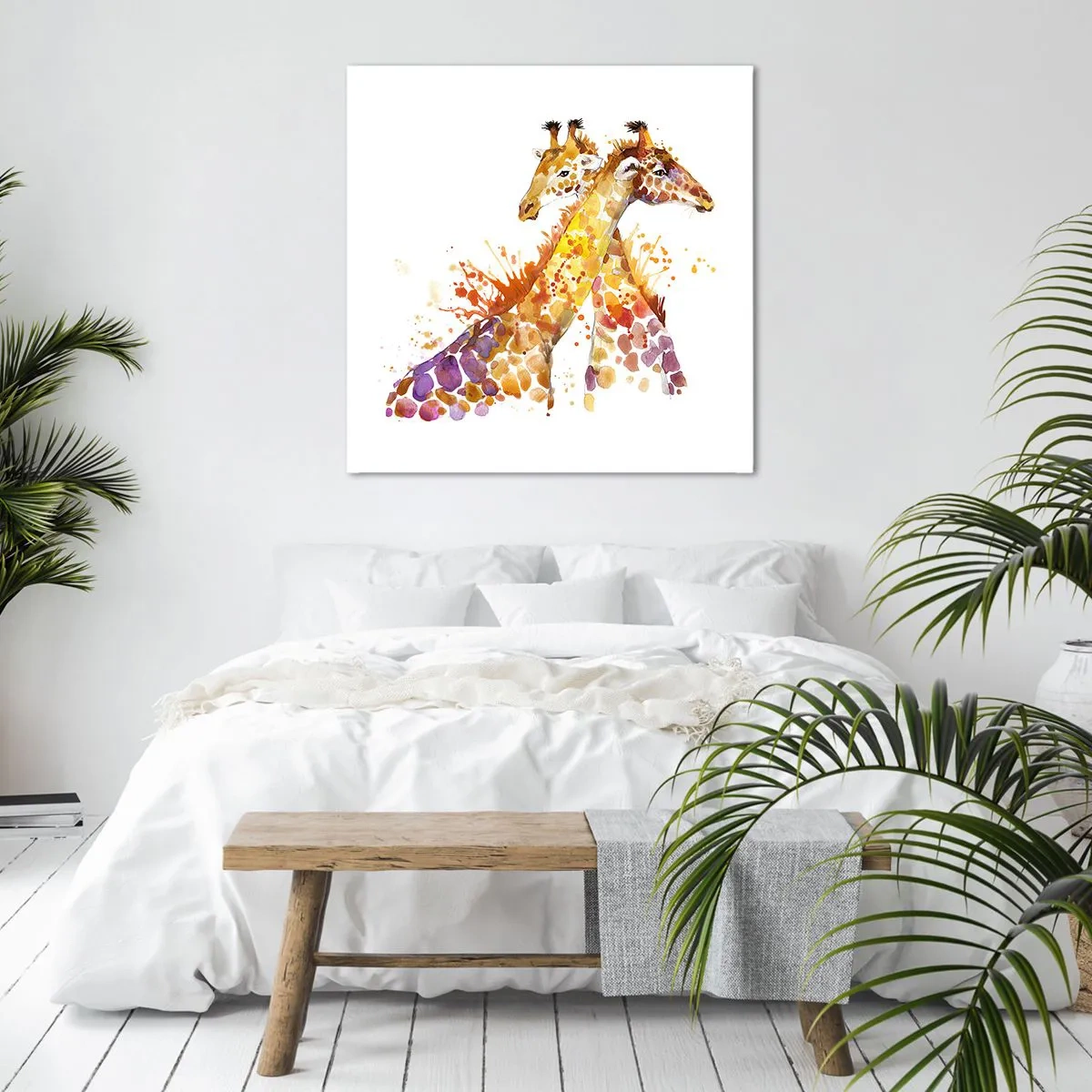 Schilderen op canvas - Is het vriendschap of is het een baby? - 40x40 cm