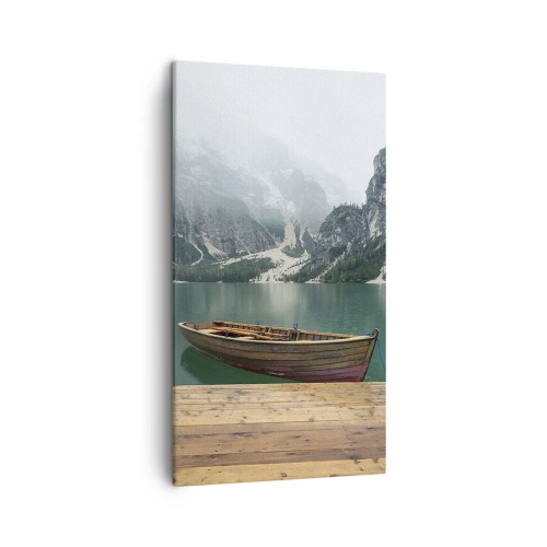 Schilderen op canvas - "En de trotse rotsen van het voorhoofd" - 45x80 cm