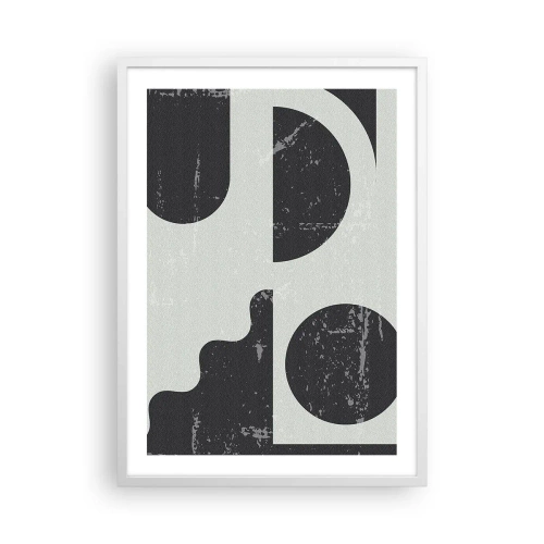 Poster in een witte lijst - Compositie boven en onder - 50x70 cm