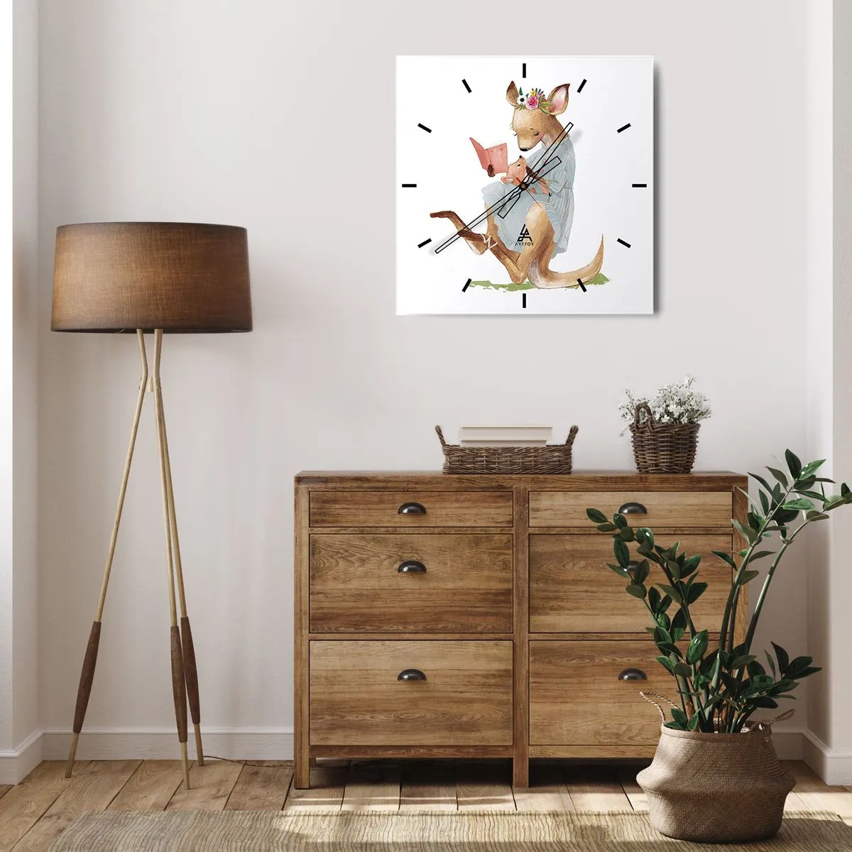 Wandklok - Klok - Lees me voor mama - 30x30 cm