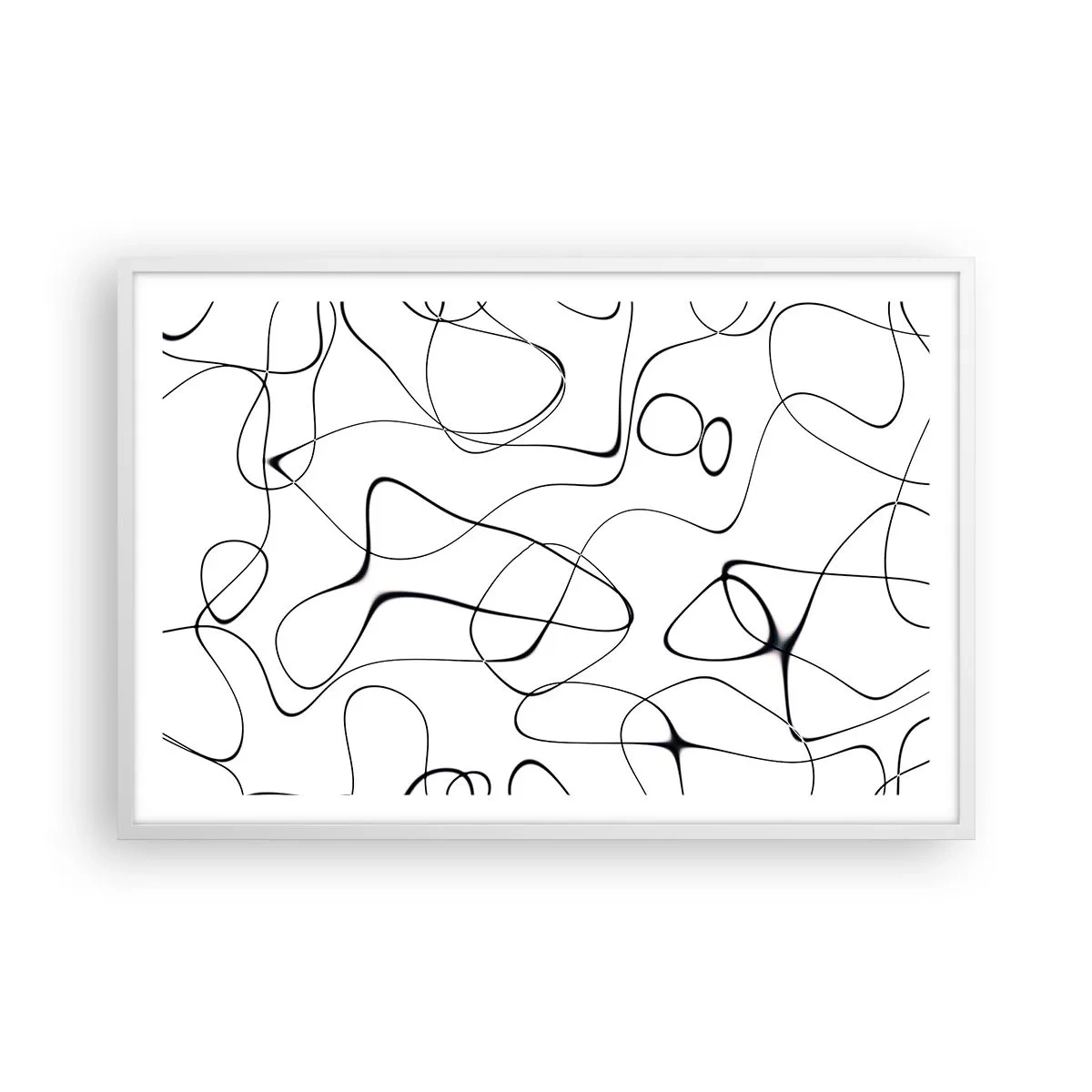 Poster in een witte lijst - Levenspaden, wisselvalligheden - 91x61 cm