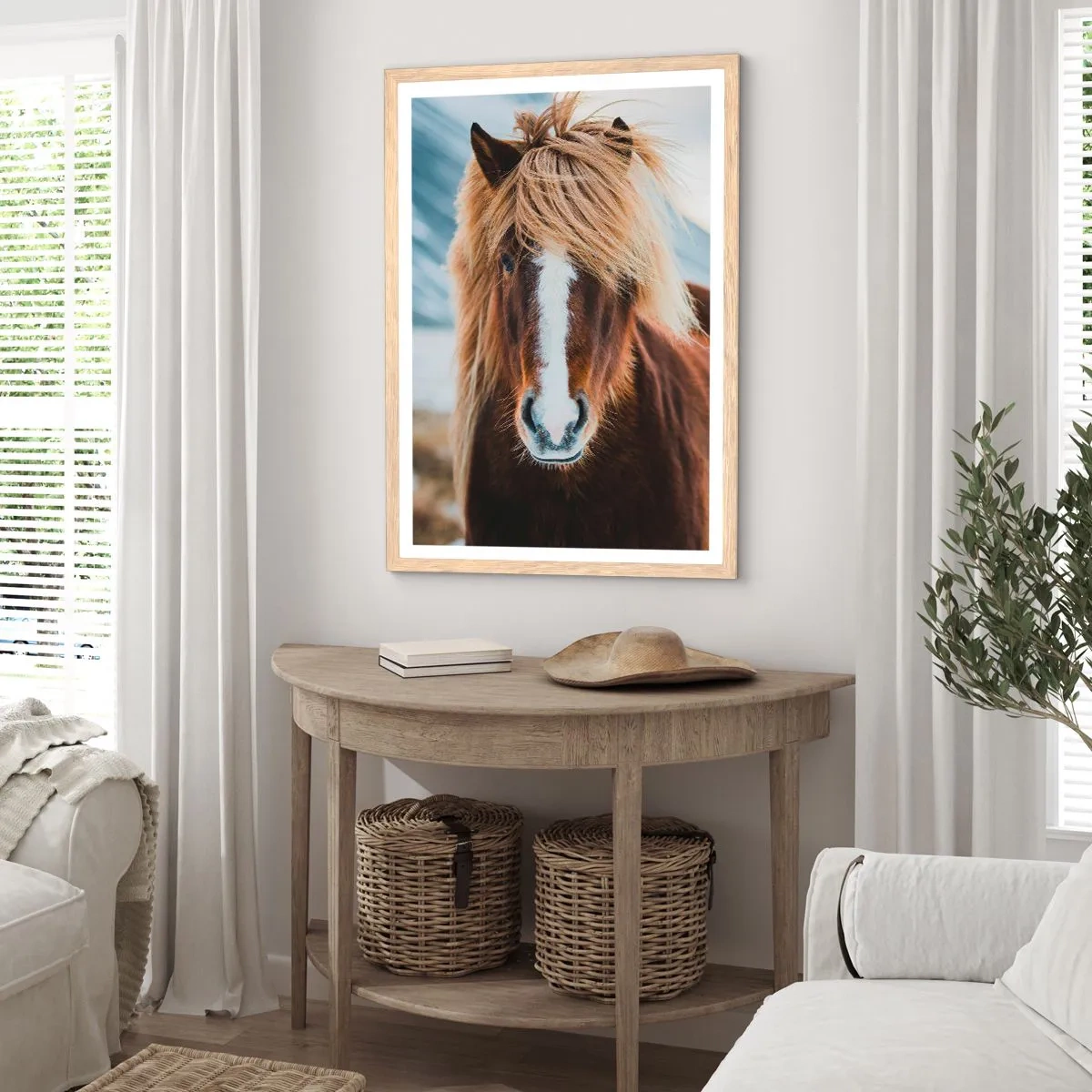 Een poster in een licht eiken lijst - Voel jij je vrij? - 50x70 cm