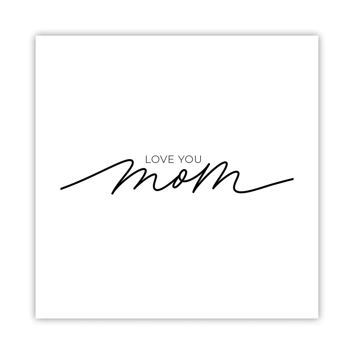 Poster - Grote emotie - 40x40 cm