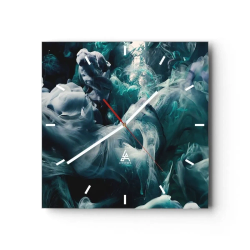 Wandklok - Klok - De nobele kilheid van steen - 40x40 cm