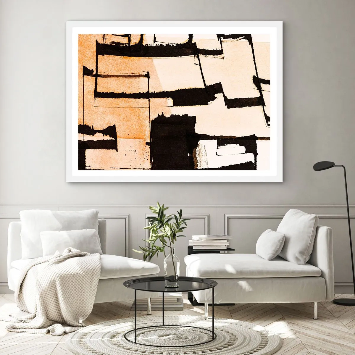 Poster in een witte lijst - Bestel echter - 100x70 cm