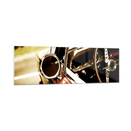 Schilderen op glas - Een auto met een ziel - 160x50 cm