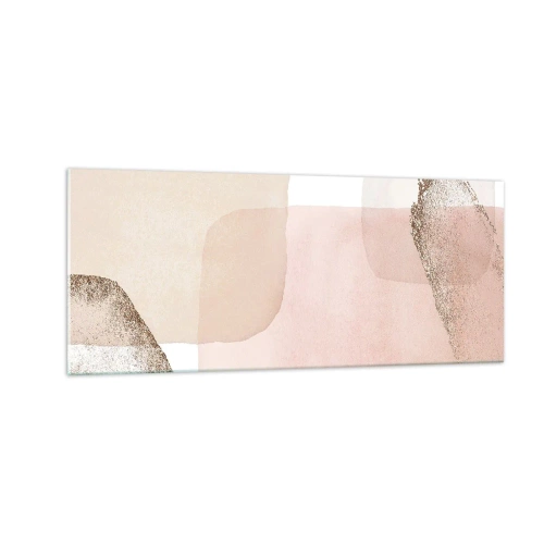 Schilderen op glas - Een blik door kleur - 100x40 cm