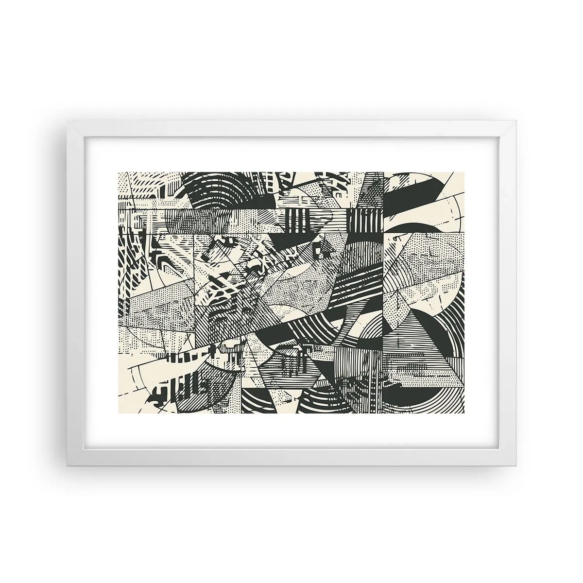 Poster in een witte lijst - De dynamiek van nu - 40x30 cm