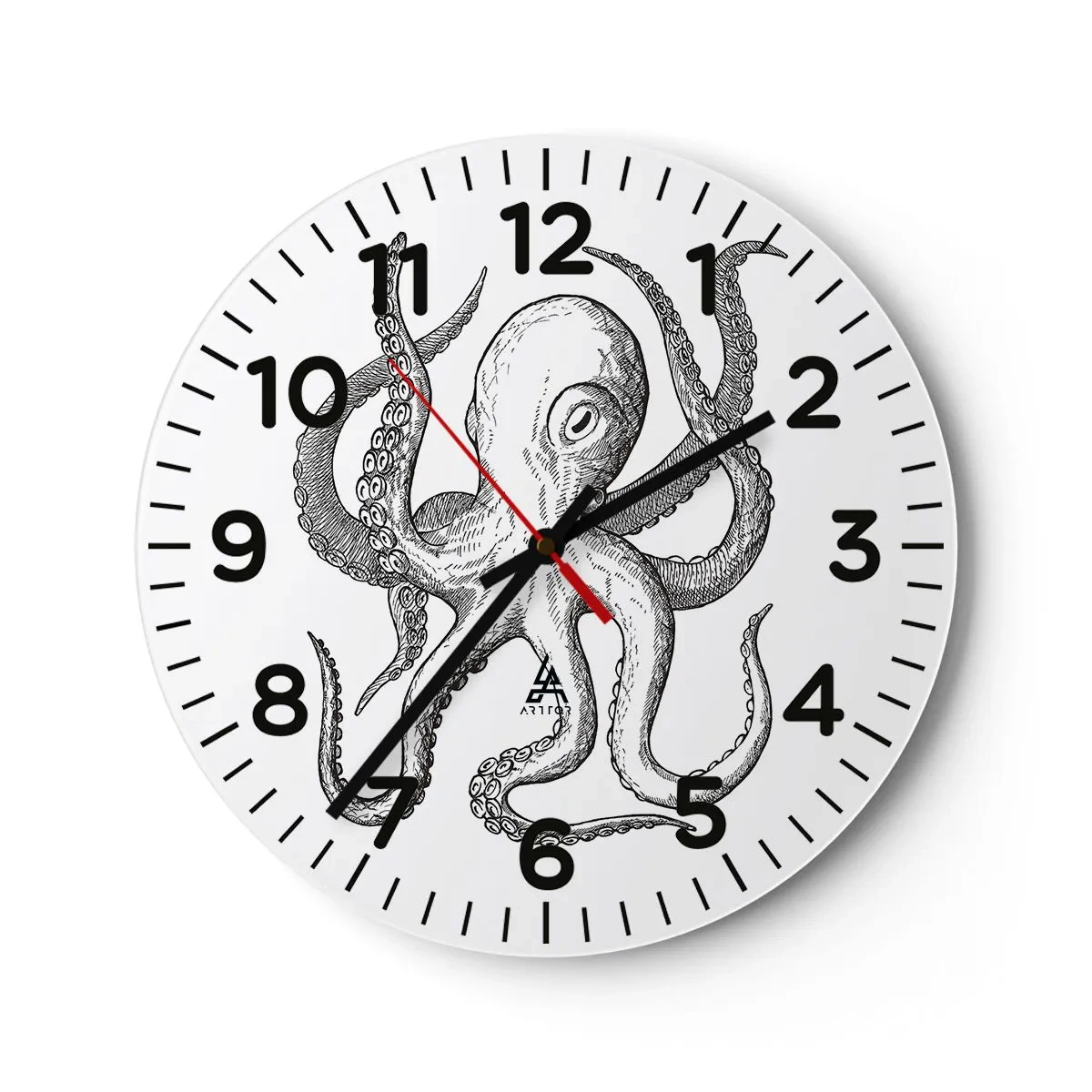 Wandklok - Klok - Dansend met de golven - 30x30 cm