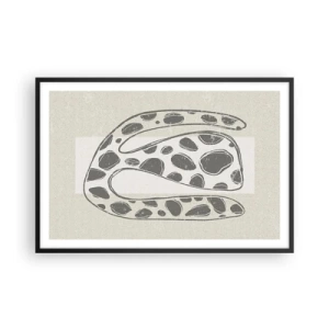 Poster in een zwarte lijst - Een vreemd wezen - 91x61 cm