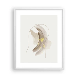 Poster in een witte lijst - Ontmoet in de ruimte - 40x50 cm
