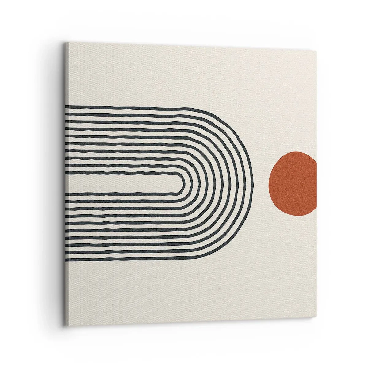 Schilderen op canvas - Magnetisme van vormen en kleuren - 60x60 cm