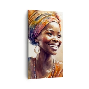 Schilderen op canvas - Afrikaanse koningin - 45x80 cm