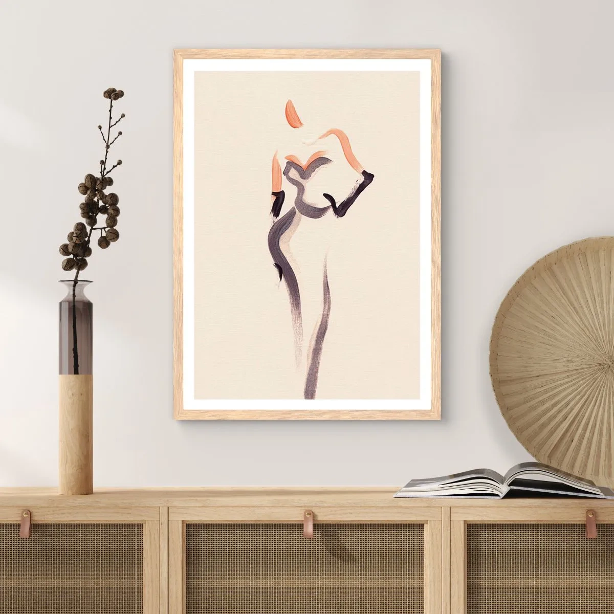 Een poster in een licht eiken lijst - Uit de gouden jaren van Hollywood - 61x91 cm