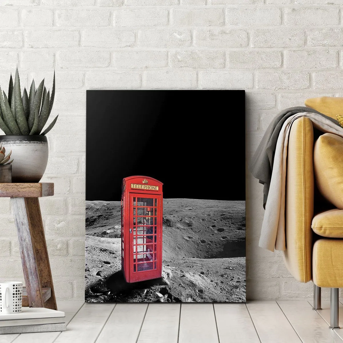 Schilderen op canvas - Een kosmische grap - 65x120 cm