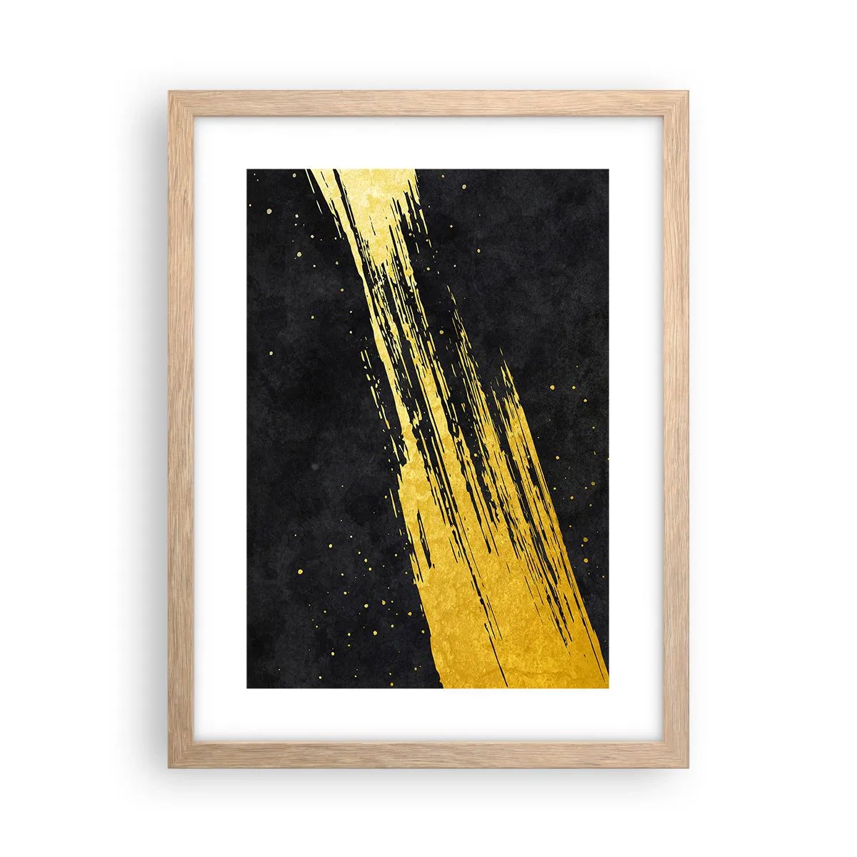 Een poster in een licht eiken lijst - Spring in hyperruimte - 30x40 cm