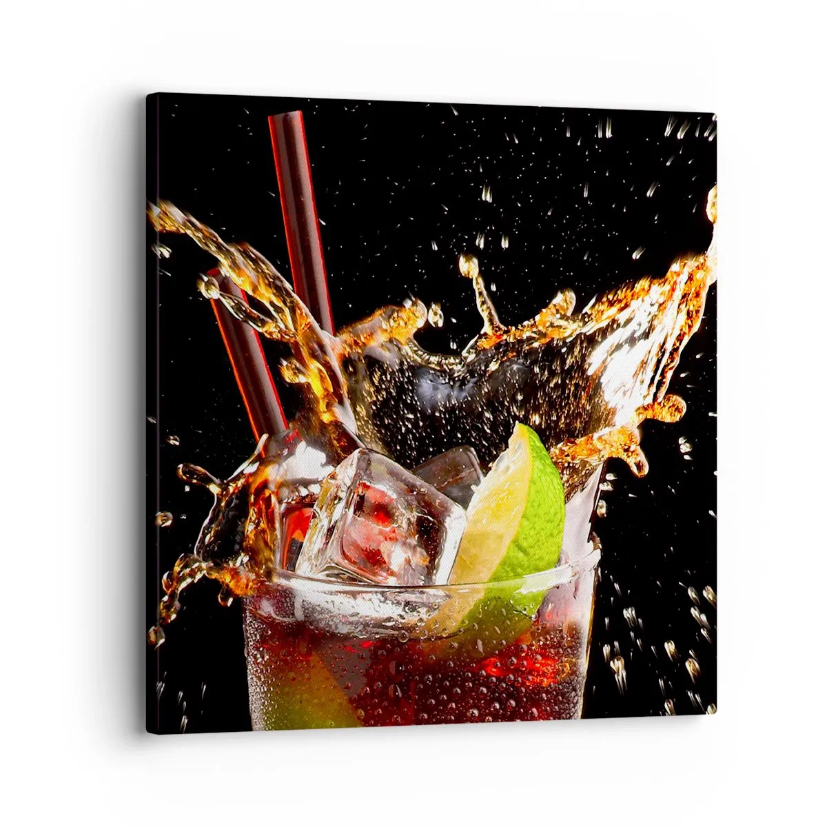 Schilderen op canvas - Vreugde en energie van kleuren - 30x30 cm