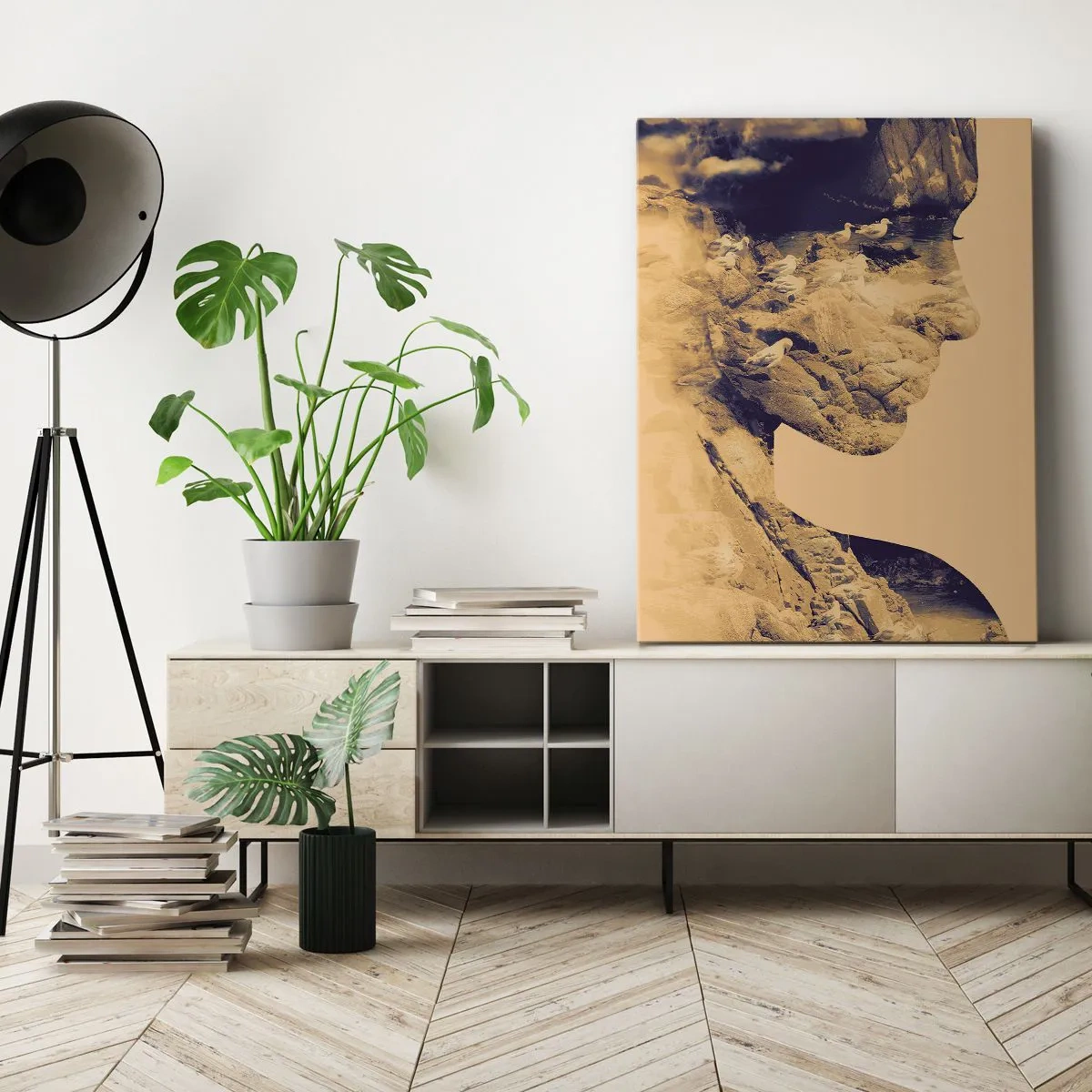 Schilderen op canvas - Van nature mooi - 45x80 cm